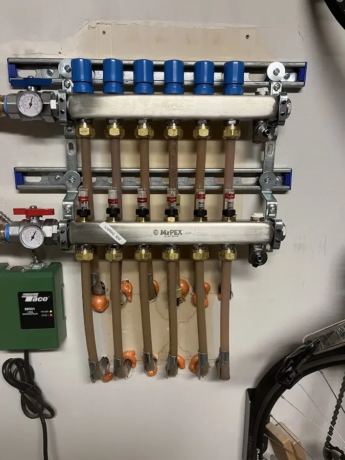 Plumber performing Leak Detection at a residential property in Catoosa